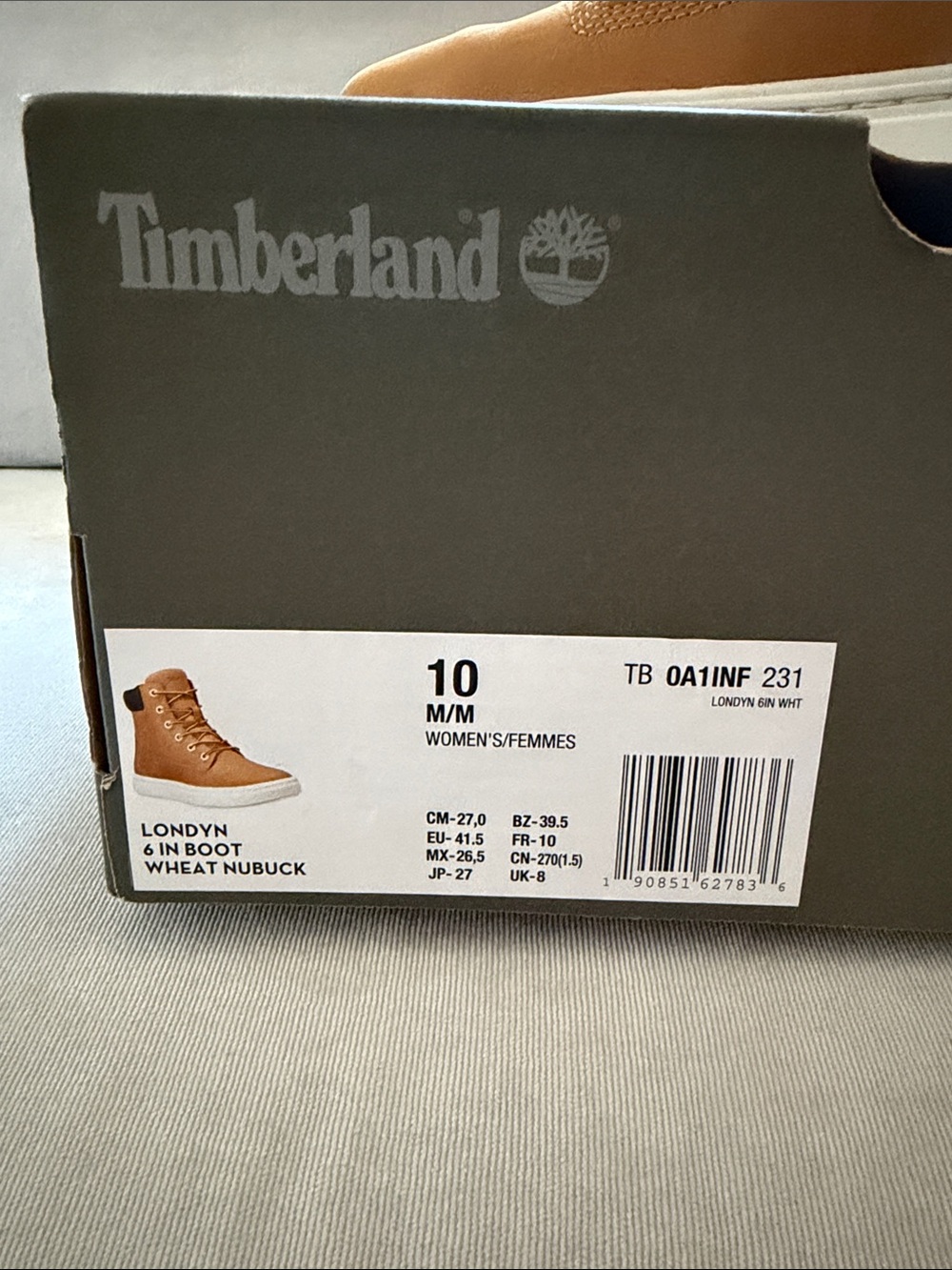 Timberland Honey Brown Londyn Leather Lace-Up Women's Boots - Picture 2 of 6